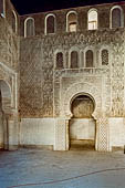 Marrakech - la Madrasa di Ben Youssef, la sala della preghiera 